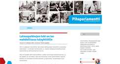 Desktop Screenshot of pihaparlamentti.fi