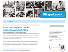 Tablet Screenshot of pihaparlamentti.fi